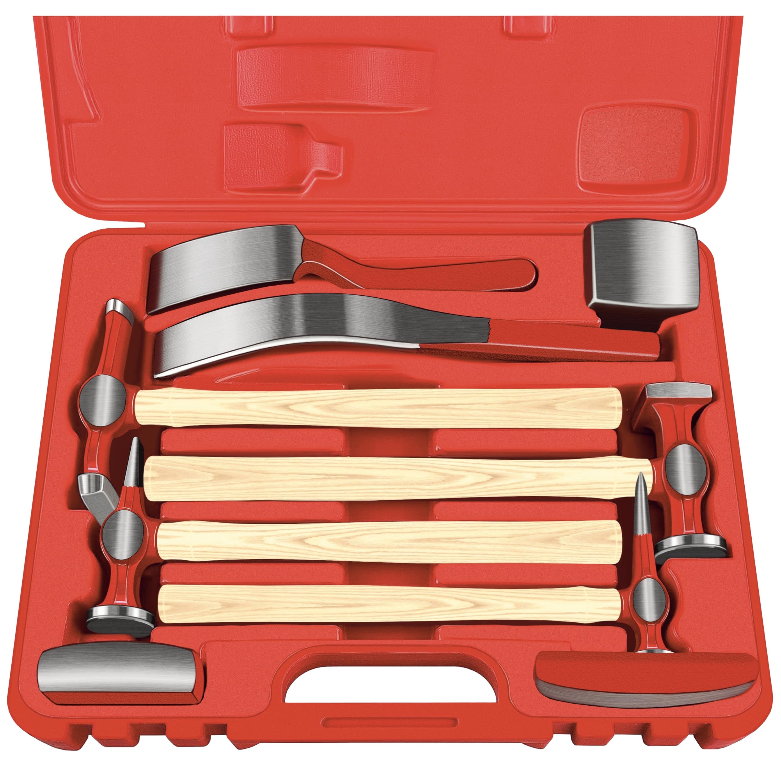 Amazon.com: C&T 9 Piece Heavy Auto Body Repair Tool Hammer Dolly